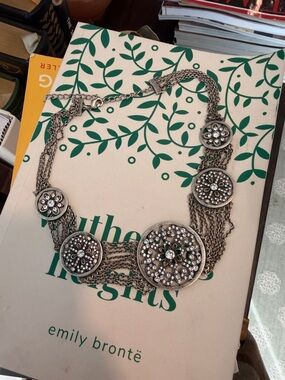 TC Silver-Tone Multi Medallion Crystal Necklace